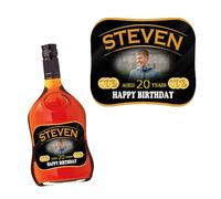 Photo Personalised Bottle Label Sticker for Appleton Estate Rum Birthday Anniversary Xmas