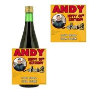 Photo Personalised Bottle Label Sticker for Buckfast Tonic Wine Birthday Xmas Anniversary