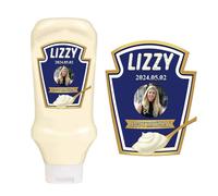 Photo Personalised customized Bottle Label Sticker for Heinz Mayonnaise Birthday Anniversary Xmas