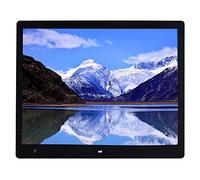Photo Photo Frame 17-inch digital electronic photo album/17-inch advertising machine/building advertising machine Show photos High-resolution support USB and SD,Black-0G