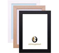 PHOTO PICTURE POSTER FRAME PANORAMIC MAXI SIZE MODERN STYLE PLAIN MOULDING FRAMES (Black, 40cm x 40cm)