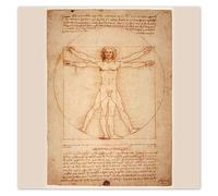 Photo Picture Poster Wall Art Decor 100x100cm Da Vinci's Vitruvian Man No. H5013M_PL1EE