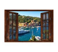 Photo Picture Poster Wall Art Decor 120x80cm Beautiful yachts in Liguria Italy No. H10745M_WBPL1B