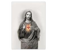 Photo Picture Poster Wall Art Decor 21.00x29.70cm Jesus Christ King Heart No. H8748M_PL1A4