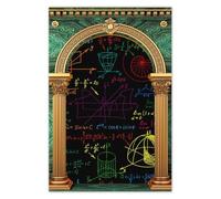 Photo Picture Poster Wall Art Decor 40x60cm Colorful math patterns - Classroom theme No. H10679M_WKPL1F