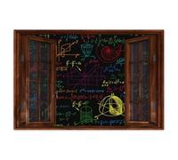 Photo Picture Poster Wall Art Decor 60x40cm Colorful math patterns - Classroom theme No. H10679M_WBPL1E