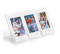 Photo Picture Rectangular Frame, Mini 3 Inch 3 Grid Table Photo Frame, Transparent 3 Boxes Digital Picture Frame for Home Desktop Office
