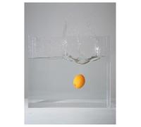 Photo Posing Props Acrylic Display Case Showcase Floating Photo Props Clear Shallow Water Tank Portable Food Cosmetic Storage Box(20x20x5cm/7.8x7.8x1.96'')