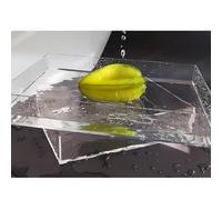 Photo Posing Props Photography Creative Tray, Portable Transparent Storage Tray, 6/10CM Height Cosmetic Advertising Shooting Props(60x60x10cm)