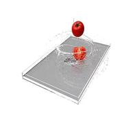 Photo Posing Props Photography Tray Transparent Acrylic Water Tank Floating Photography Props Shooting Tray Desktop Cosmetics Storage Tray(30x30x5cm/11.8x11.8x1.96in)