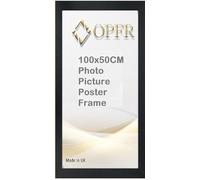Photo Poster frame 100x50cm Black, White, Oak, Silver, Dark Oak, Walnut (Black, 100x50cm)