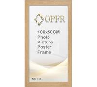 Photo Poster frame 100x50cm Black, White, Oak, Silver, Dark Oak, Walnut (Oak, 100x50cm)