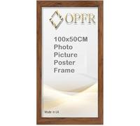 Photo Poster frame 100x50cm Black, White, Oak, Silver, Dark Oak, Walnut (Walnut, 100x50cm)
