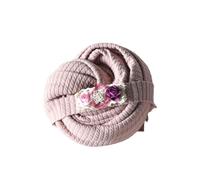 Photo Props Swaddles Towel Wrap Blanket with Matching Headdress and Pillow Gentle Fabric for Newborns Photography Gear