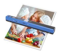 Photo Scanner for A4 Documents, 900 DPI Handheld Image Scanner Portable Wand Reader, No Driver Required for Picture, Receipts, Books