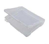 Photo Storage Box with 6 Transparent Compartments, Buckle Closure for Secure Storage, Made of Acid and PVC PP Material (6pcs)