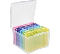 Photo Storage Boxes for 7x5 Photographs - Storage Organiser with 6 Clip Lock Cases & 600 Photo Capacity mysmartbuy Multi One Size