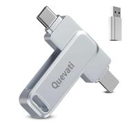 Photo Storage Stick 64GB iPhone-Specific USB Flash Drive Triple-Function Photo Storage Stick Compatible for IOS/Android/Tablet/PC and Devices