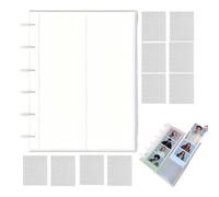 Photo Strip Album | Transparent Scrapbook for Storage - 2x6 Photo Booth Picture Holder | for Couples Kids Wedding Party