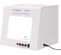 Photo Studio Light Box, Mini Jewelry Hanging & Placing Photo Tent, Small Product Studio Shooting Box, 360° Automatic Turntable, 4 LED Lights for Crafts, Hanging Bracket & Full Accessories(TB30)