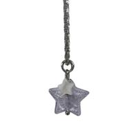 Photo Styling Necklace Featuring Translucent Star Pendant, Fashion Jewelry, 17.7 in Wearable Statement Accent Clear Charm Collarbone Accessory Trendy Layered Necklace Outfit Accent Date Night Icy