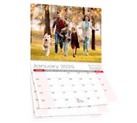 Photo Wall Calendar 2025, Print Your 13 Memories Photos, Make Your Own Personalized Calendar 2025, Custom Personalized Photo Wall Calendar, for Home & Office Decor (White)