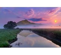 Photo Wall Mural-MY DECO WALL-(4112)-NON WOVEN-Wallpaper-County Side Hill Light