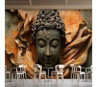 Photo Wallpape Non-Woven Retro Statue 3D Wall Mural Decoration Poste Zen Style Wall Mural Decoration Poste Premium Wallpaper Wall Art for Living Room Bedroom W400xH280 18yf26