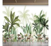 Photo Wallpape Non-Woven Watercolor Tropical Jungle 3D Wall Mural Decoration Poste Forest-Style Nature Wall Mural Decoration Poste Premium Wallpaper Wall Art for Living Room Bedroom W366xH254 16yf305