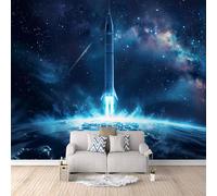 Photo Wallpaper 200 x 140 cm / 78.7" x 55.1" - Non-Woven Mural, Interstellar Art Print Fleece Wall Mural Decoration Poster Picture Design Modern - Space Rocket A-P-0148-P7