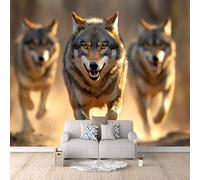 Photo Wallpaper 200 x 140 cm / 78.7" x 55.1" - Non-Woven Mural, Wolf Art Print Fleece Wall Mural Decoration Poster Picture Design Modern - Animal Wolf Pattern A-P-0148-P7