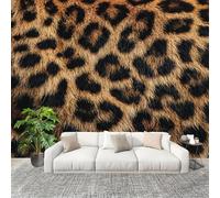Photo Wallpaper 200x140 cm Brown Non-Woven Art Wall Mural Poster Picture Classic Leopard Print - Living Room Sofa TV Background Wall Mural Indoor Decor - Not Self Adhesive
