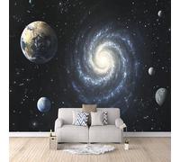 Photo Wallpaper 250 x 175 cm / 98.4" x 68.9" - Non-Woven Wall Mural Universe Art Print Fleece Wall Mural Decoration Poster Picture Design Modern - Space Starry Sky Planet J-F-01269-C-7