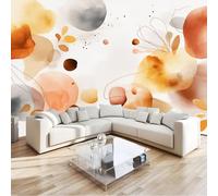 Photo Wallpaper 250 x 175 cm - Color Wall Mural Deco Watercolor Abstract Lines Geometry Non-Woven Art Print Wallpaper for Living Room - Home Decoration Bedroom Kitchen Wall Paper
