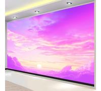 Photo Wallpaper 250 x 175 cm Romance Fantasy Clouds, Wall Mural Non-Woven 3D Wallpaper Décor Art Poster Picture Design for Living Room Bedroom Dorm Décor, Pink