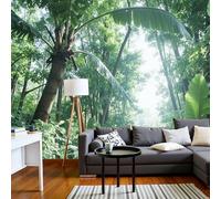 Photo Wallpaper 3D Effect Panoramic Mural Tropical Plants Banana Tree In The Sunlight for Living Room Adult Children Bedroom Home Decoration Wall Poster- Silk 300x210cm(WxH) Wall Mural Yellow-Green