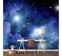 Photo Wallpaper 3D Galaxy Night Sky Starry Sky Scenery Wallpaper Living Room Bedroom Office Corridor Decoration Murals Modern Wall Decoration - Wall Posters Peel And Stick Wall 350 (W) x 256 (H) cm