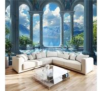 Photo Wallpaper 3D Wall Mural 250 x 175 cm Architecture Home Decor Non-Woven Art Print Wall Decoration Poster European Style Living Room Kitchen Dining Room Bedroom25q21