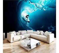 Photo Wallpaper 3D Wall Mural 250 x 175 cm Surf Home Decor Non-Woven Art Print Wall Decoration Poster Water Sports Living Room Kitchen Dining Room Bedroom 1M361