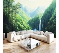 Photo Wallpaper 3D Wall Mural 300 x 210 cm Forest Home Decor Non-Woven Art Print Wall Decoration Poster Green Nature Landscape Living Room Kitchen Dining Room Bedroom 1M1826
