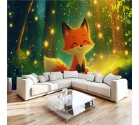 Photo Wallpaper 3D Wall Mural 400 x 280 cm Fox Home Decor Non-Woven Art Print Wall Decoration Poster Anime Style Living Room Kitchen Dining Room Bedroom 1M179