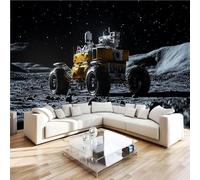 Photo Wallpaper 3D Wall Mural 400 x 280 cm Lunar Rover Home Decor Non-Woven Art Print Wall Decoration Poster The Moon Science Fiction Living Room Kitchen Dining Room Bedroom25q9