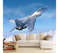 Photo Wallpaper Airplane Murals Art Wallpaper 3D Photo 150 x 100 cm Fighter Wall Mural for Living Room Bedroom TV Background