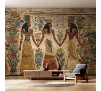 Photo Wallpaper Ancient Egyptian Decorative - Egyptian Mythology Hieroglyphics Wallpaper for Living Room Bedroom, Non-Woven Wall Mural TV Background Decor, 150x105 cm saf-6