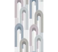 Photo wallpaper Arches Graphic Art Deco Pattern grey Blue Pink 33103 (13,35£/1qm
