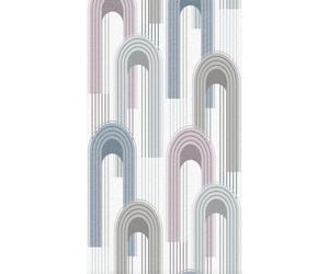 Photo wallpaper Arches Graphic Art Deco Pattern grey Blue Pink 33103 (13,35£/1qm
