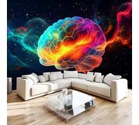 Photo Wallpaper Brain Non-Woven Wall Mural 3D Science Fiction Abstract Mural Wallpaper for Living Room Bedroom Kids Room Office TV Background Home Decor 200x140 cm H173