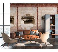 Photo Wallpaper Brick Wall Industrial Vintage Brown Beige 39243-1 (5,54£/1qm)
