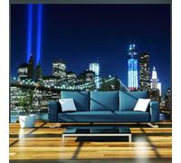 Photo Wallpaper Brooklyn Bridge 400x280 cm 3D Wall Mural New York Wallpaper Non-Woven Wall Art Decoration Poster for Bedrooms and Living Room 1919-ABP
