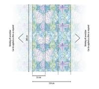 Photo Wallpaper Butterflies Dragonflies Purple Green Blue 39204-1 (5,60£/1qm)